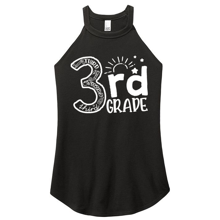 Going To 3rd Grade Teacher Squad and Third Grade Boy Girl Women's Perfect Tri Rocker Tank