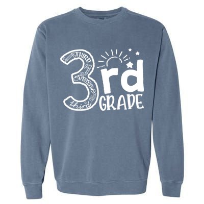 Going To 3rd Grade Teacher Squad and Third Grade Boy Girl Garment-Dyed Sweatshirt
