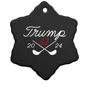 Golf Trump 47 2024 Ceramic Star Ornament