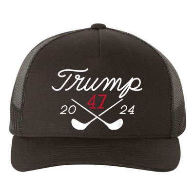 Golf Trump 47 2024 Yupoong Adult 5-Panel Trucker Hat