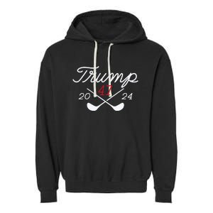 Golf Trump 47 2024 Garment-Dyed Fleece Hoodie