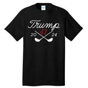 Golf Trump 47 2024 Tall T-Shirt