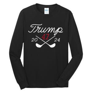 Golf Trump 47 2024 Tall Long Sleeve T-Shirt