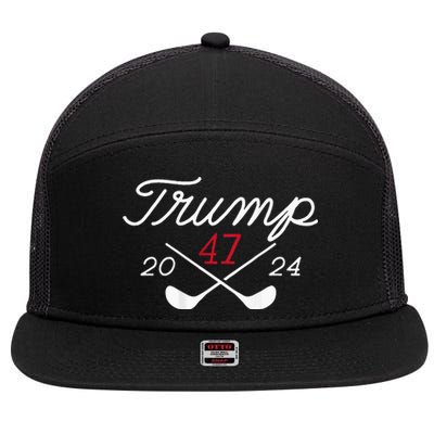 Golf Trump 47 2024 7 Panel Mesh Trucker Snapback Hat