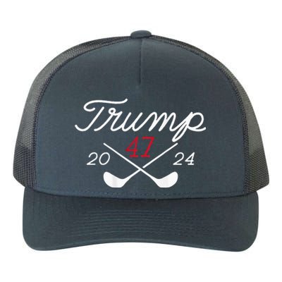 Golf Trump 47 2024 Yupoong Adult 5-Panel Trucker Hat