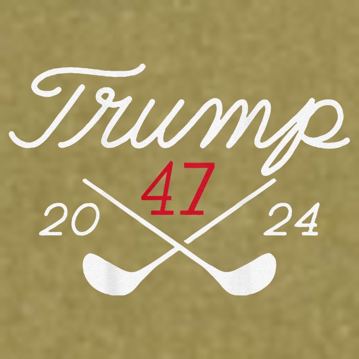 Golf Trump 47 2024 Garment-Dyed Women's Muscle Tee