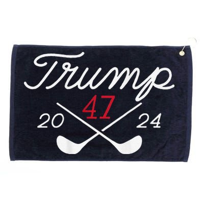 Golf Trump 47 2024 (On Back) Grommeted Golf Towel