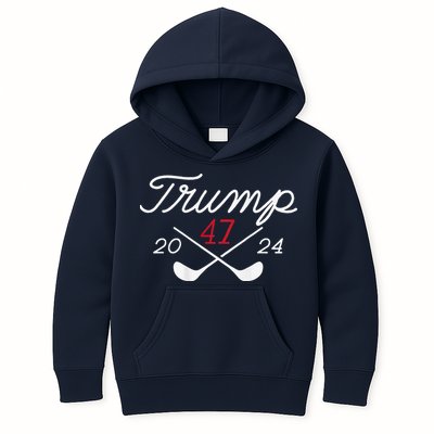Golf Trump 47 2024 Kids Hoodie