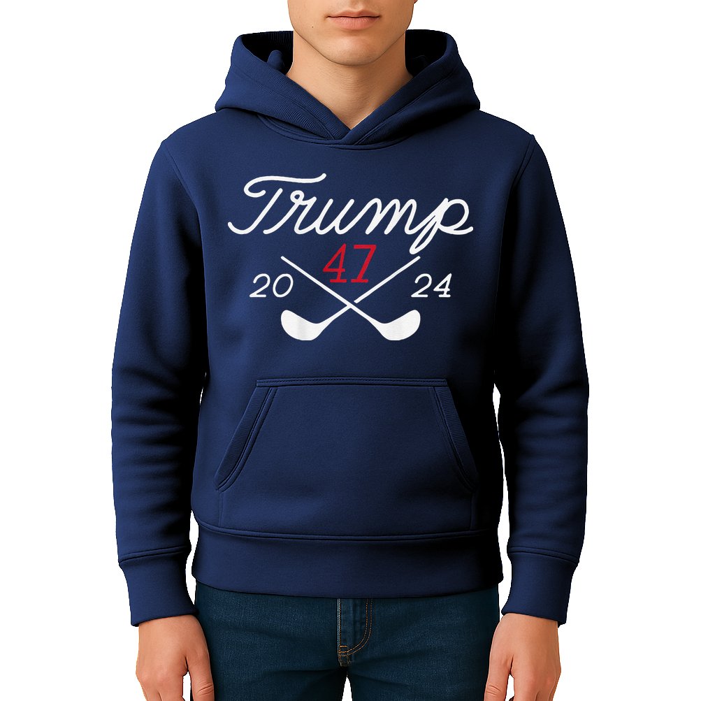 Golf Trump 47 2024 Kids Hoodie