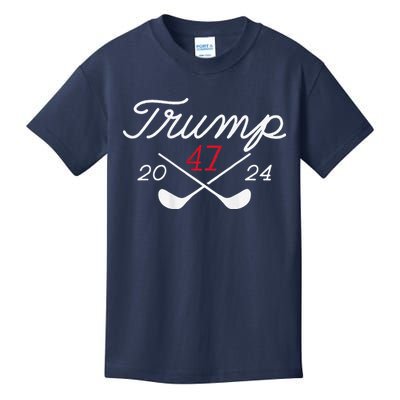 Golf Trump 47 2024 Kids T-Shirt