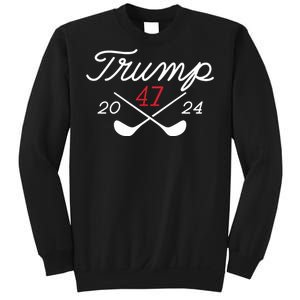 Golf Trump 47 2024 On Back Sweatshirt