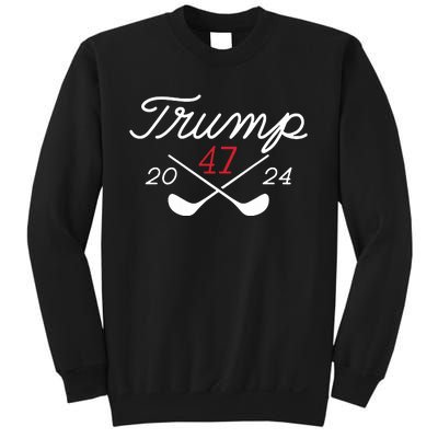 Golf Trump 47 2024 On Back Sweatshirt