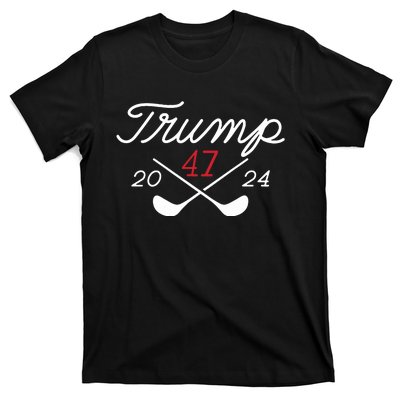 Golf Trump 47 2024 On Back T-Shirt