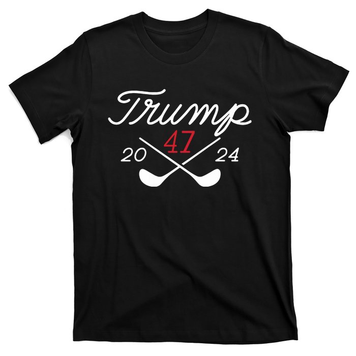 Golf Trump 47 2024 On Back T-Shirt