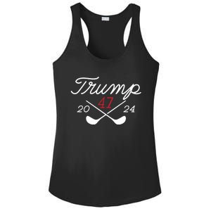 Golf Trump 47 2024 On Back Ladies PosiCharge Competitor Racerback Tank