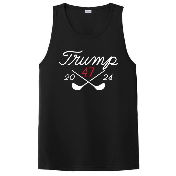 Golf Trump 47 2024 On Back PosiCharge Competitor Tank