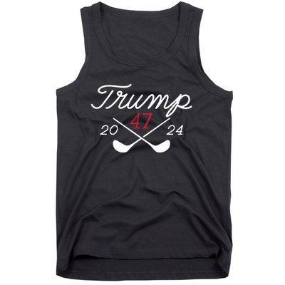 Golf Trump 47 2024 On Back Tank Top