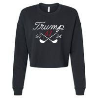 Golf Trump 47 2024 On Back Cropped Pullover Crew