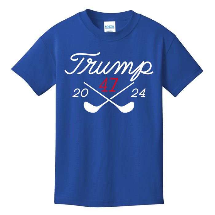 Golf Trump 47 2024 Kids T-Shirt