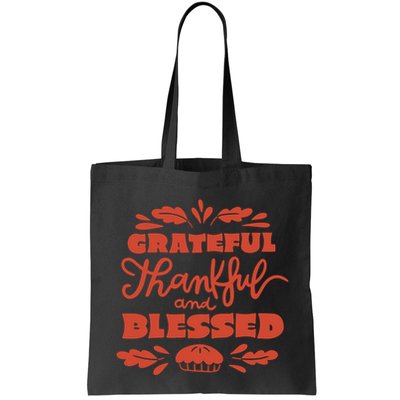 Grateful Thankful And Blessed Thanksgiving Bag