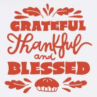 Grateful Thankful And Blessed Thanksgiving Cooling Performance Crew T-Shirt