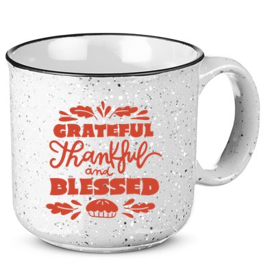Grateful Thankful And Blessed Thanksgiving 15oz Campfire Ceramic Mug