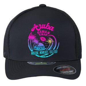 Girl Trip Aruba 2024 Beach Weekend Birthday Squad Flexfit Unipanel Trucker Cap