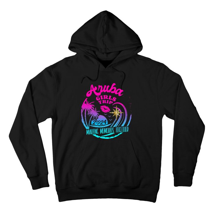 Girl Trip Aruba 2024 Beach Weekend Birthday Squad Hoodie