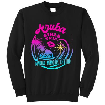 Girl Trip Aruba 2024 Beach Weekend Birthday Squad Sweatshirt