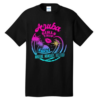 Girl Trip Aruba 2024 Beach Weekend Birthday Squad Tall T-Shirt