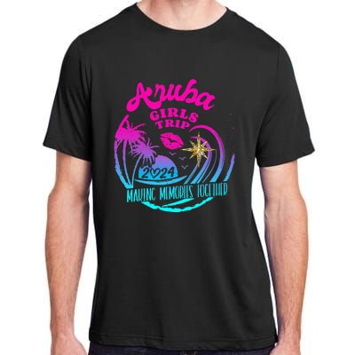 Girl Trip Aruba 2024 Beach Weekend Birthday Squad Adult ChromaSoft Performance T-Shirt