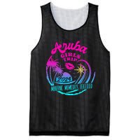 Girl Trip Aruba 2024 Beach Weekend Birthday Squad Mesh Reversible Basketball Jersey Tank