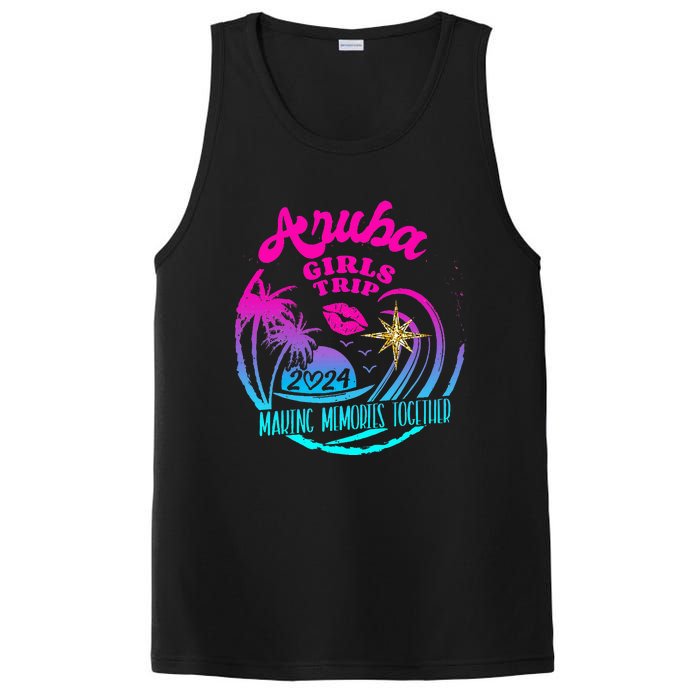 Girl Trip Aruba 2024 Beach Weekend Birthday Squad PosiCharge Competitor Tank