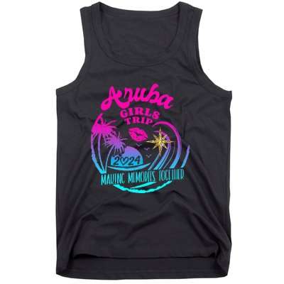 Girl Trip Aruba 2024 Beach Weekend Birthday Squad Tank Top