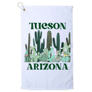 Green Tucson Arizona Cactus Platinum Collection Golf Towel