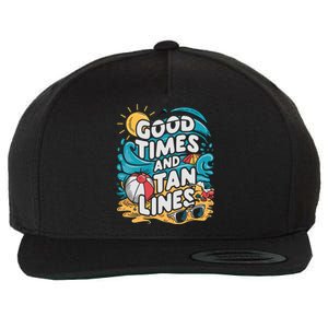 Good Times And Tan Linesv Wool Snapback Cap