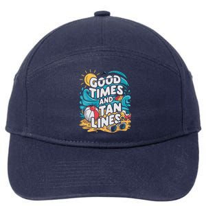 Good Times And Tan Linesv 7-Panel Snapback Hat