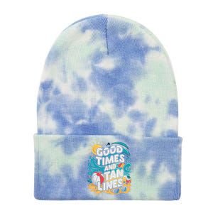 Good Times And Tan Linesv Tie Dye 12in Knit Beanie