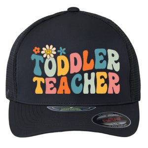 Groovy Teacher Appreciation Back To School Flexfit Unipanel Trucker Cap