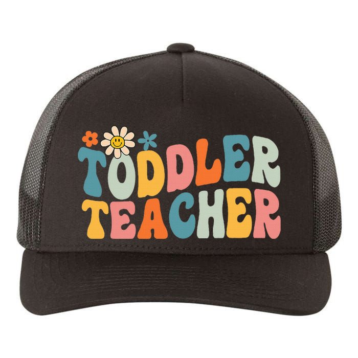 Groovy Teacher Appreciation Back To School Yupoong Adult 5-Panel Trucker Hat