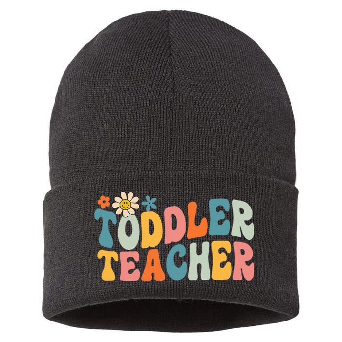 Groovy Teacher Appreciation Back To School Sustainable Knit Beanie