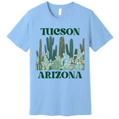 Green Tucson Arizona Cactus Great Gift Premium T-Shirt