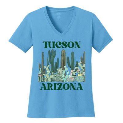 Green Tucson Arizona Cactus Great Gift Women's V-Neck T-Shirt