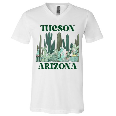 Green Tucson Arizona Cactus Great Gift V-Neck T-Shirt
