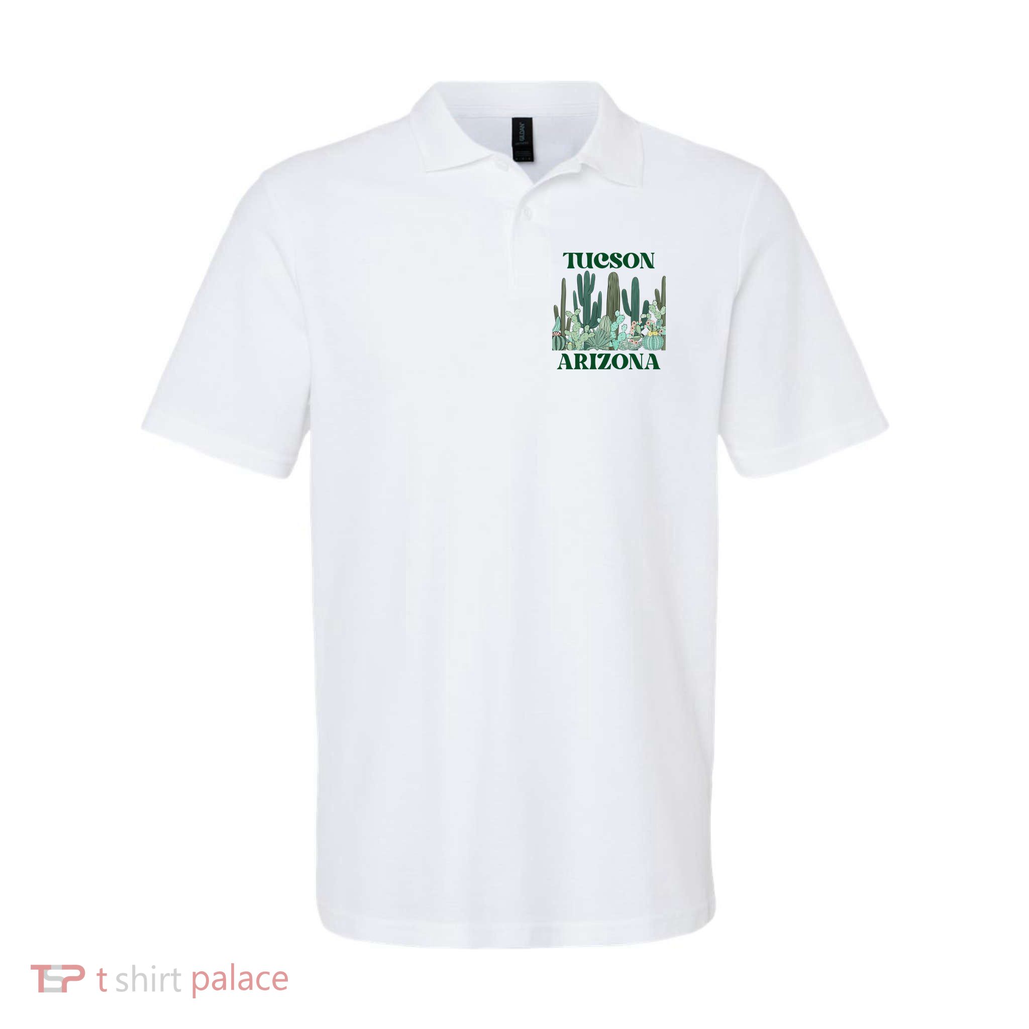 Green Tucson Arizona Cactus Great Gift Polo