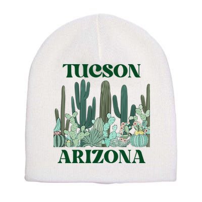 Green Tucson Arizona Cactus Great Gift Short Acrylic Beanie