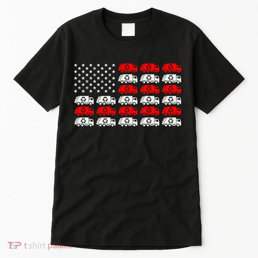 Garbage Trump American Flag Vote Trump Tall T-Shirt