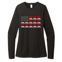 Garbage Trump American Flag Vote Trump Womens CVC Long Sleeve Shirt