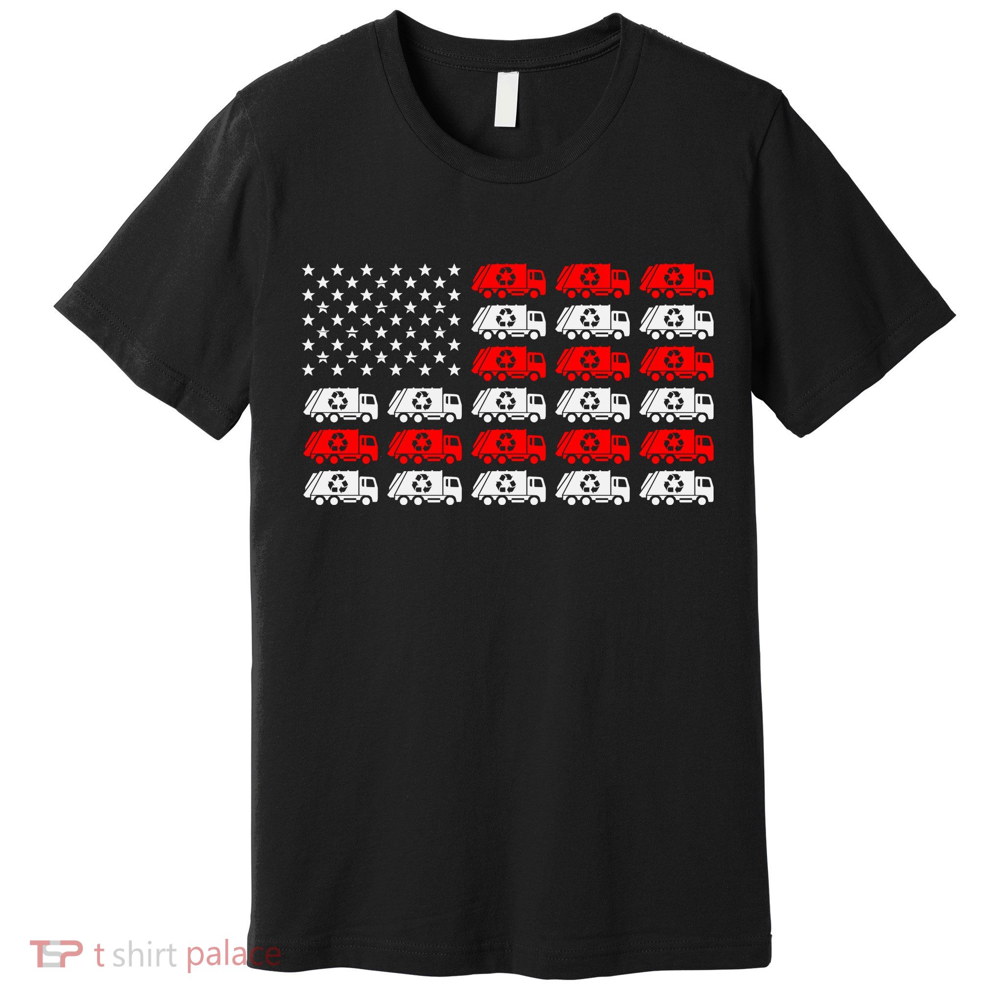 Garbage Trump American Flag Vote Trump Premium T-Shirt