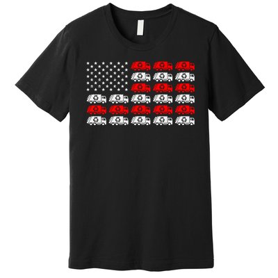 Garbage Trump American Flag Vote Trump Premium T-Shirt